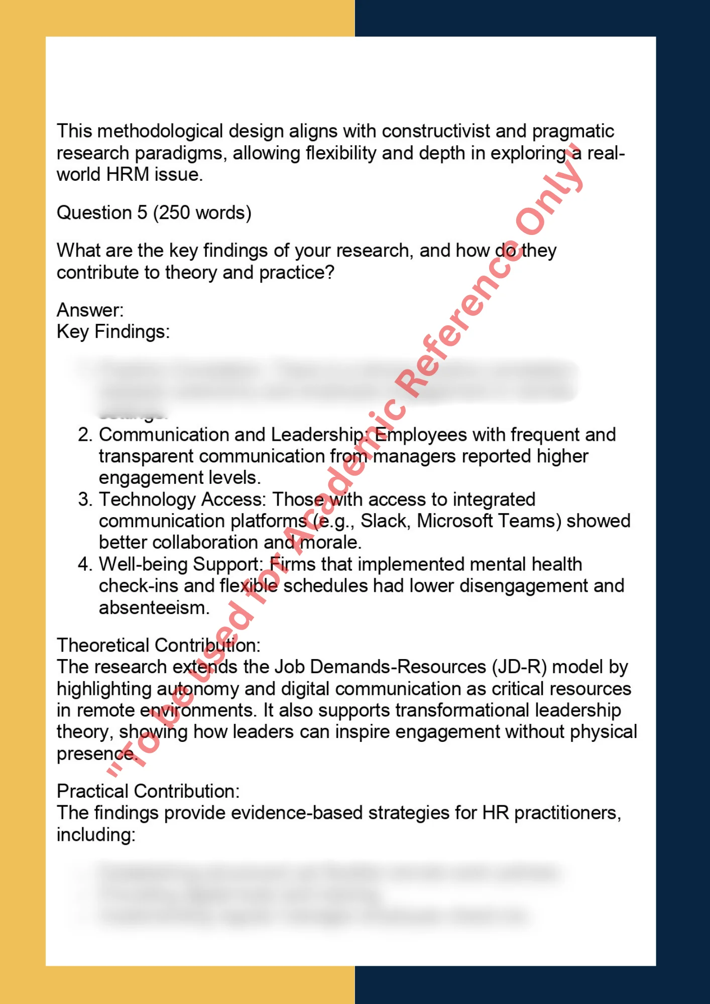 HRMT7001– Human Resource Management Thesis 4